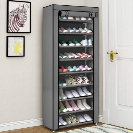 Armoire Penderie - Cube Montable et démontable 4 battants plus range chaussure