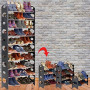 Armoire Penderie - Cube Montable et démontable 4 battants plus range chaussure
