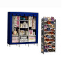 Armoire Penderie - Cube Montable et démontable 4 battants plus range chaussure