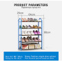 Étagère à Chaussures à 4 Niveaux avec système de Rangement pour Chaussures en intissé Étanche