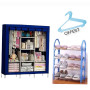 ACHAT Pack armoire 3 battants en tissus avec rangement chaussures
