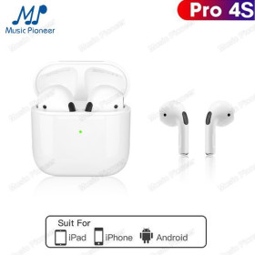 Pro 4S Écouteurs Bluetooth sans fil TWS Écouteurs HiFi - Casques Blanc