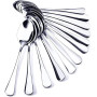Lot de 12 Cuillères à Café Ovales en Acier Inoxydable Petites 12cm