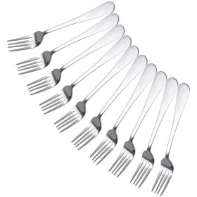 10PCS 18.5cm De Longueur Fourchette de Table Acier Inoxydable