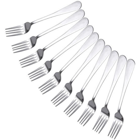 10PCS 18.5cm De Longueur Fourchette de Table Acier Inoxydable