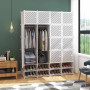 Armoire en plastique 4 battants BLANC