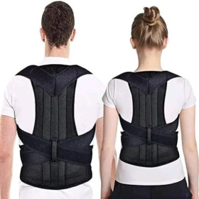 Corecteur de posture ceinture de Massage Médicale avec Soutien Dorsal pour épaule - Noir