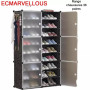 Armoire Penderie - Cube Montable et démontable 4 battants plus range chaussure