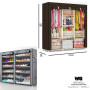 ACHAT Pack armoire 3 battants en tissus avec rangement chaussures